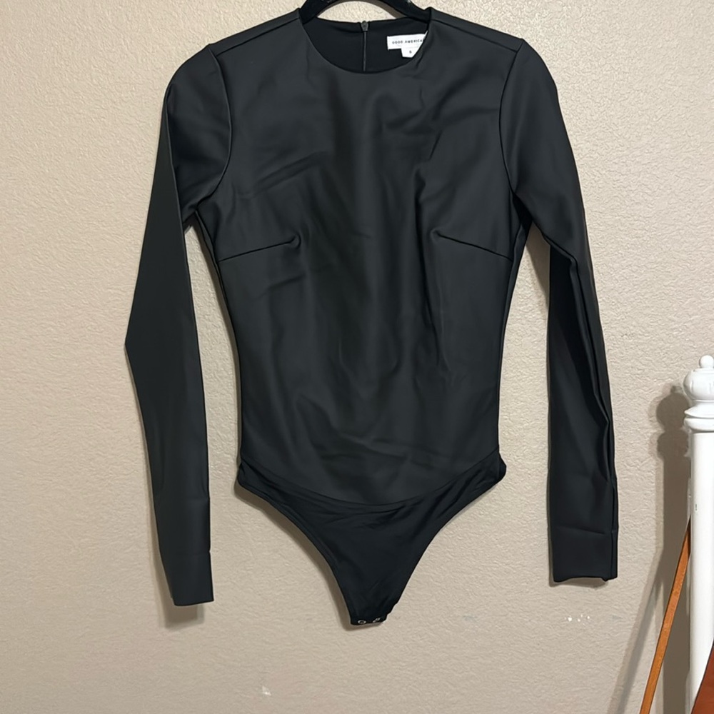 Good American matte long sleeve bodysuit